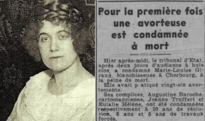 Marie-Louise Giraud, seule avorteuse guillotinée en France