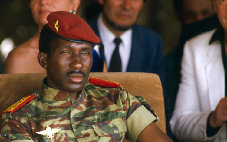  Le "Che Guevara africain", Thomas Sankara en 1987.