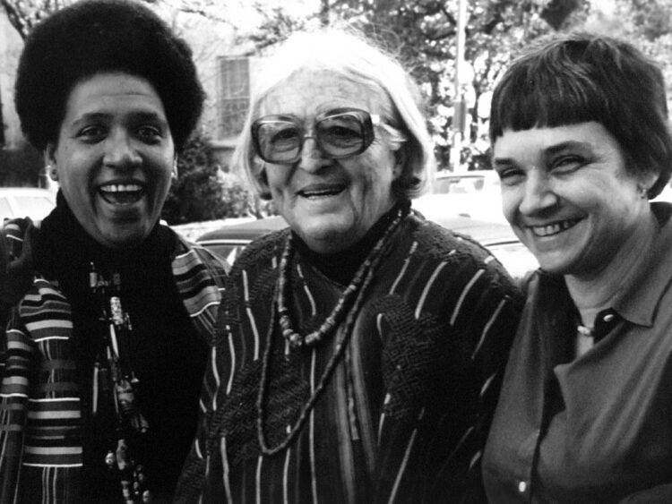 De gauche à droite : Audre Lorde, Meridel Lesueur et Adrienne Rich.