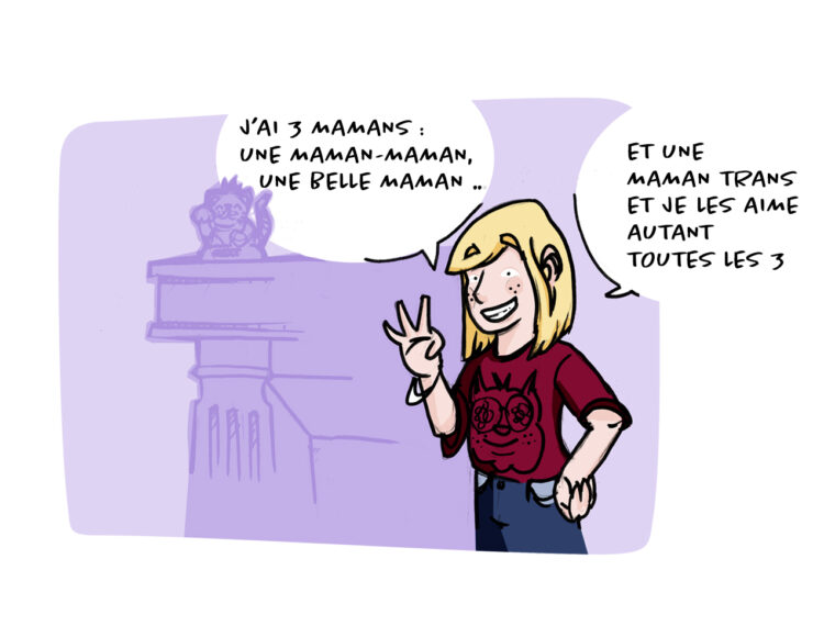 Extrait d'une bande-dessinée du blog Maman Trans