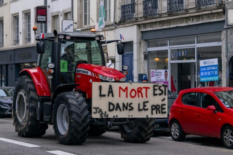 Manifestation agriculteurs à Nancy en novembre 2023