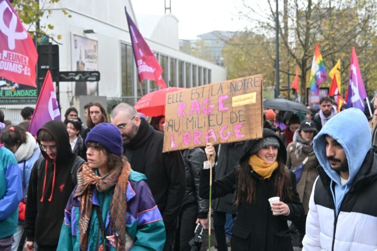 Lors d'une manifestation féministe à Rennes. © Nous Toutes 35