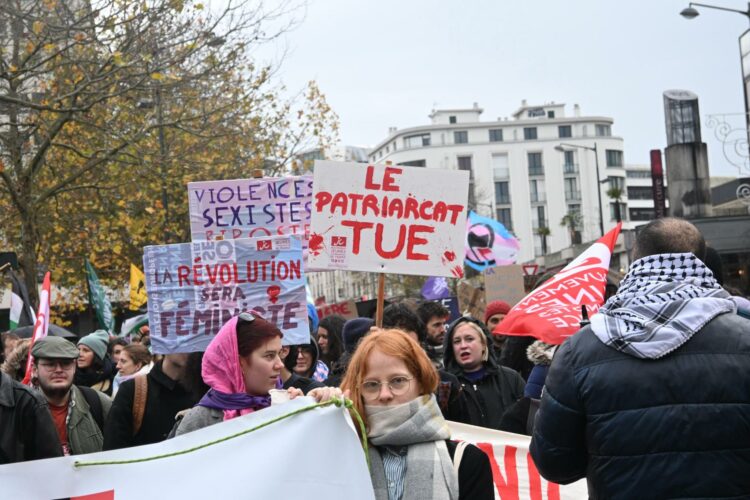 Lors d'une manifestation féministe à Rennes. © Nous Toutes 35