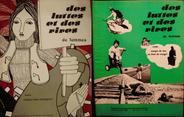 Dans la revue féministe québecoise des années 1980 "Des luttes et des rires de femmes", ses rédactrices appelaient à se méfier des camarades révolutionnaires : "Le danger de la récupération existe (...) ; s'opposer farouchement à toute dilution de la lutte antipatriarcale dans la lutte anticapitaliste."