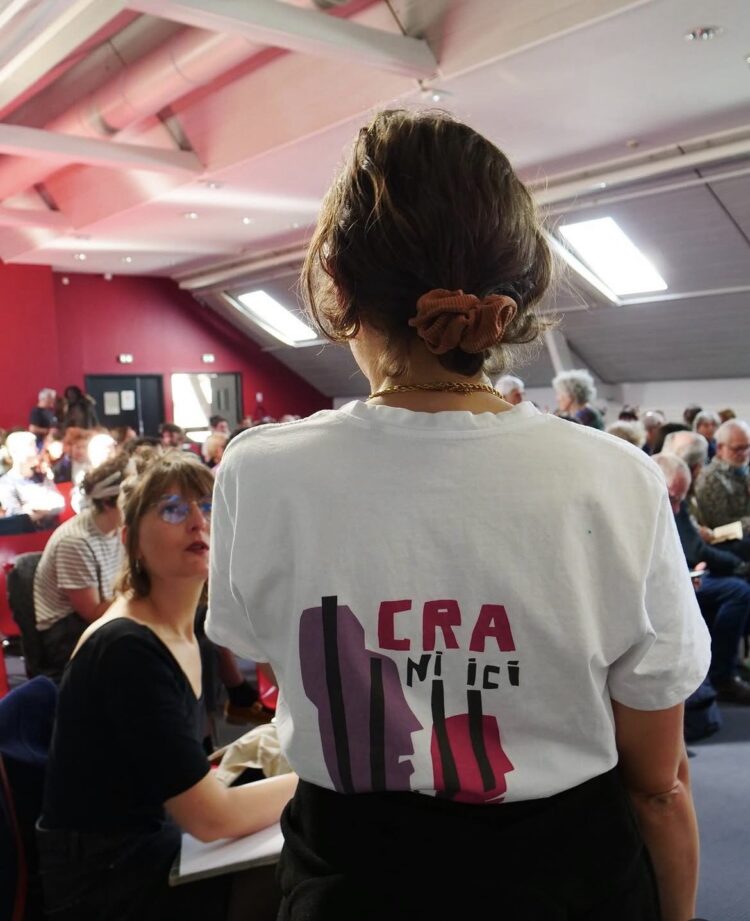 Lors du festival "Nantes anti-CRA", le 4 avril dernier. © Colère Nantes