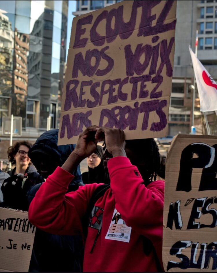 Lors d'une manifestation à Lille. © Katy M. / Lisbeth